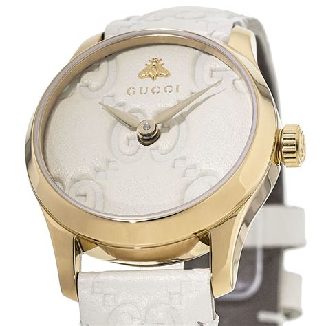 gucci g-timeless white dial watch|Gucci g timeless watch price.